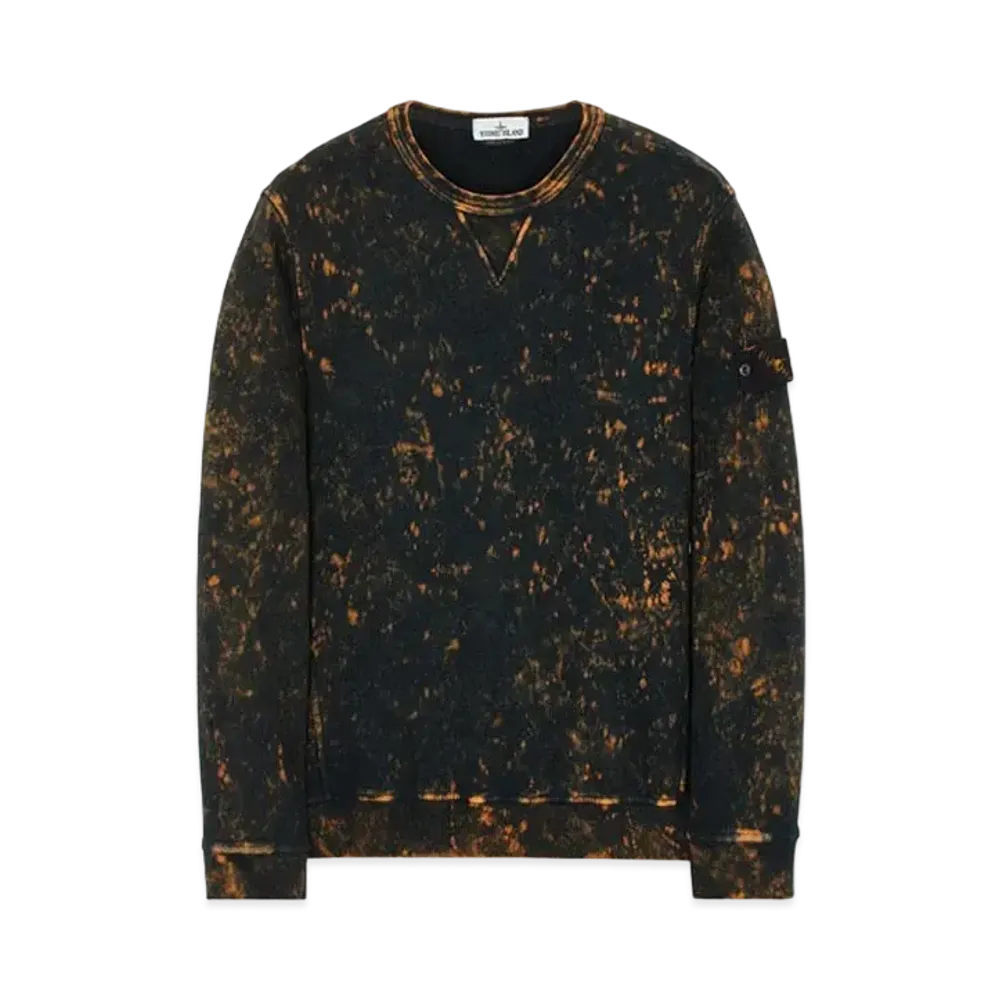 Stone Island 61538 COTTON FLEECE + OFF-DYE OVD TREATMENT "Orange"