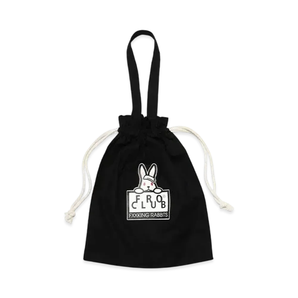 FR2 x Froclub Collaboration With #Fr2 Drawstring Bag "Black"