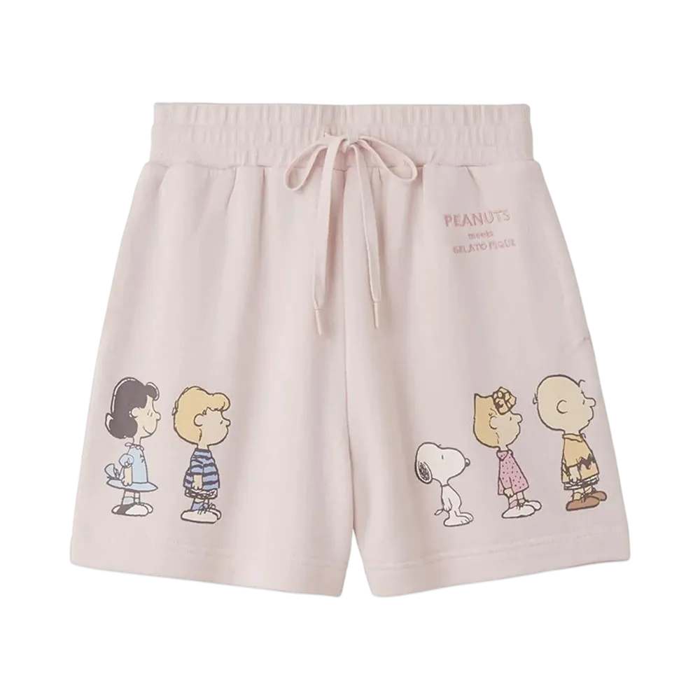 GELATO PIQUE x PEANUTS Fleece Short Pants "Pink"