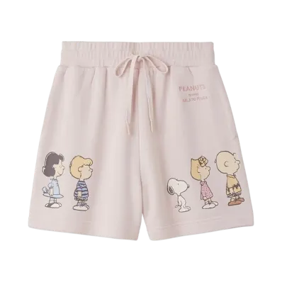GELATO PIQUE x PEANUTS Fleece Short Pants "Pink"