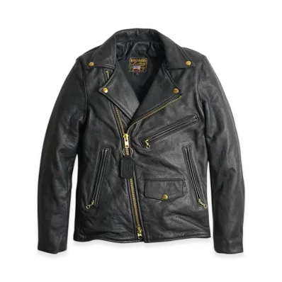 VANSON C2R Double Riders Soft Cow Leather Skinnier Fit "Black"
