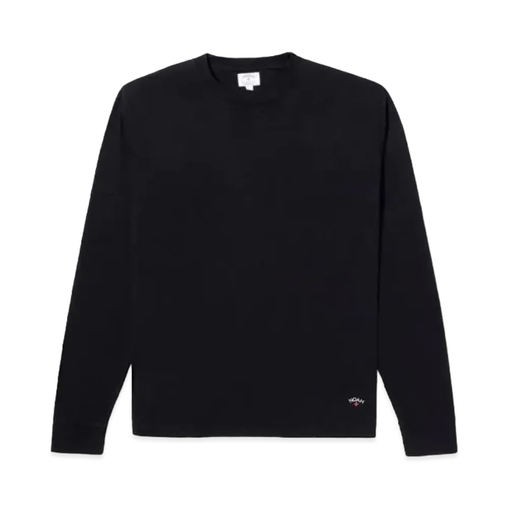 Noah Classic Long Sleeve Recycled Cotton Tee "Black"