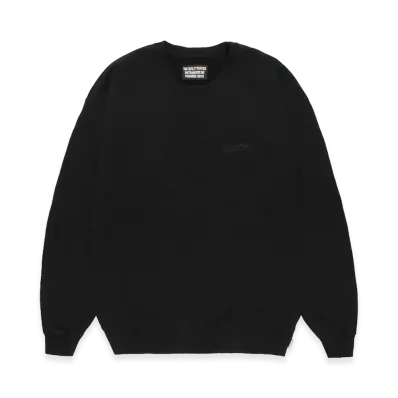 WACKO MARIA Washed Heavy Weight Sweat Shirt "Black"