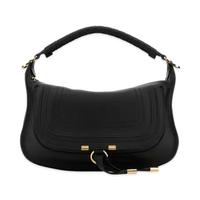 Chloe Women's Leather Small Marcie Handbag "Black"