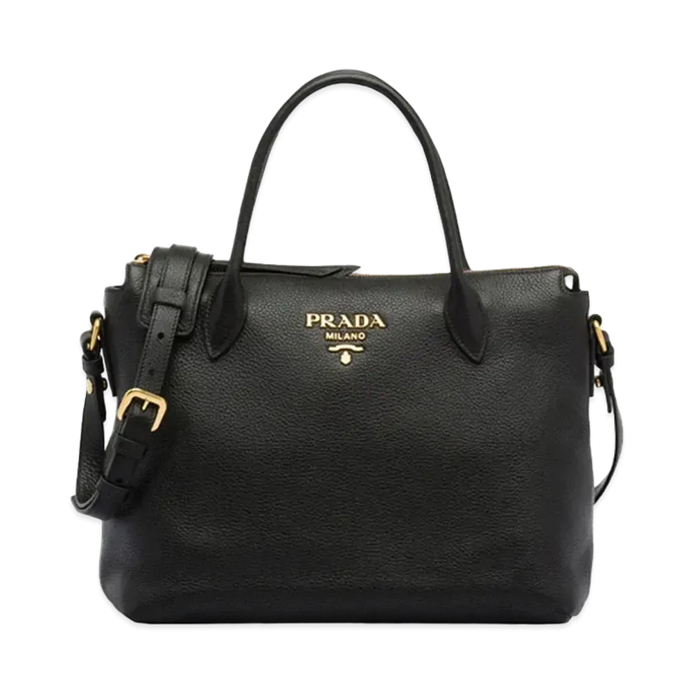 PRADA Leather Handbag "Black"