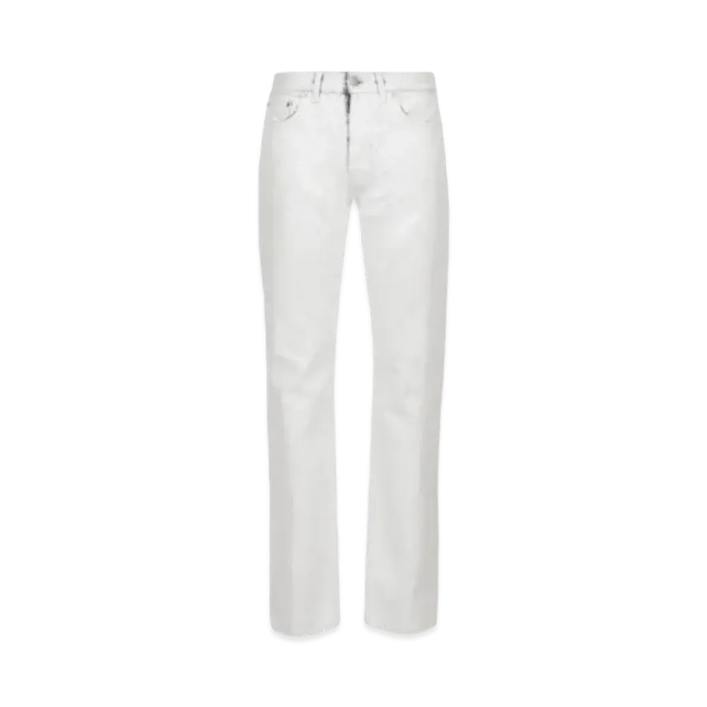 Maison Margiela Cotton Straight Jeans "White"