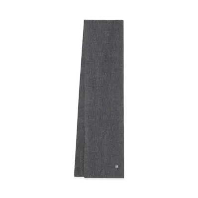 GIVENCHY Scarf In Wool and Cashmere "Smoke Gray"