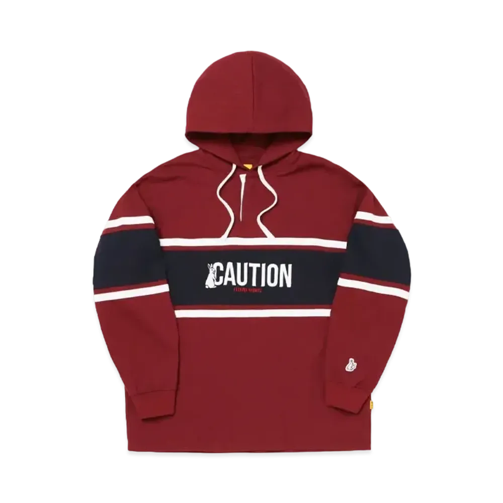 FR2 Caution Rugby Hoodie "Burgundy"
