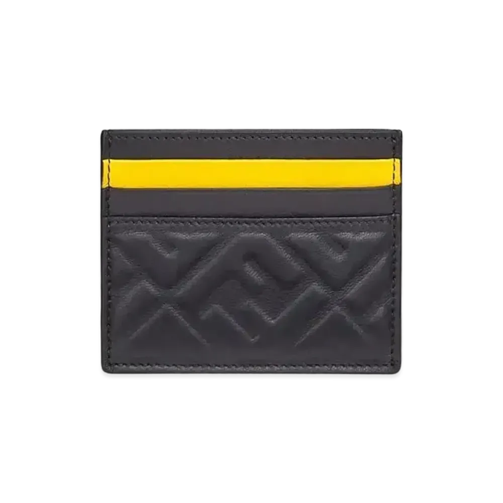 FENDI Nappa Leather Card Case "Black"