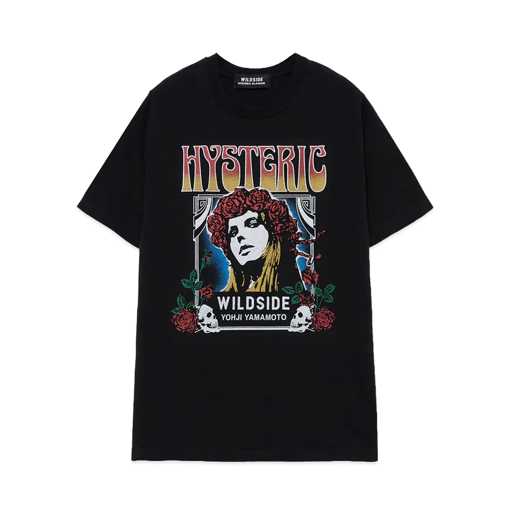 WILDSIDE YOHJI YAMAMOTO x HYSTERIC GLAMOUR T-Shirt "Black"
