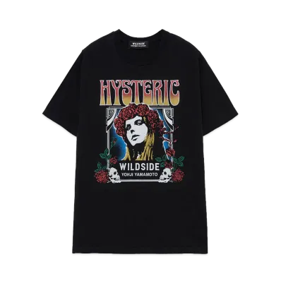 WILDSIDE YOHJI YAMAMOTO x HYSTERIC GLAMOUR T-Shirt "Black"