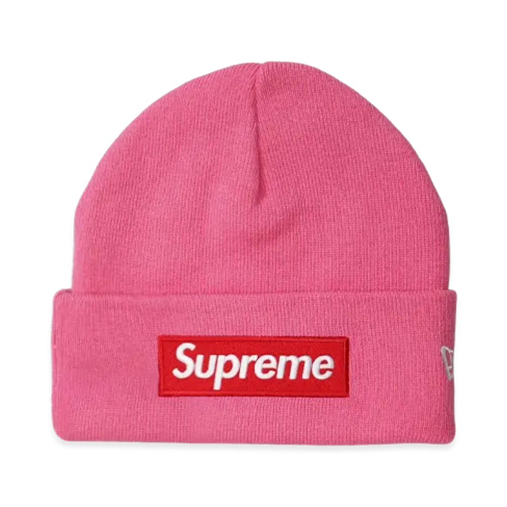 Supreme x NEW ERA Box Logo Beanie (25FW) "Magenta"