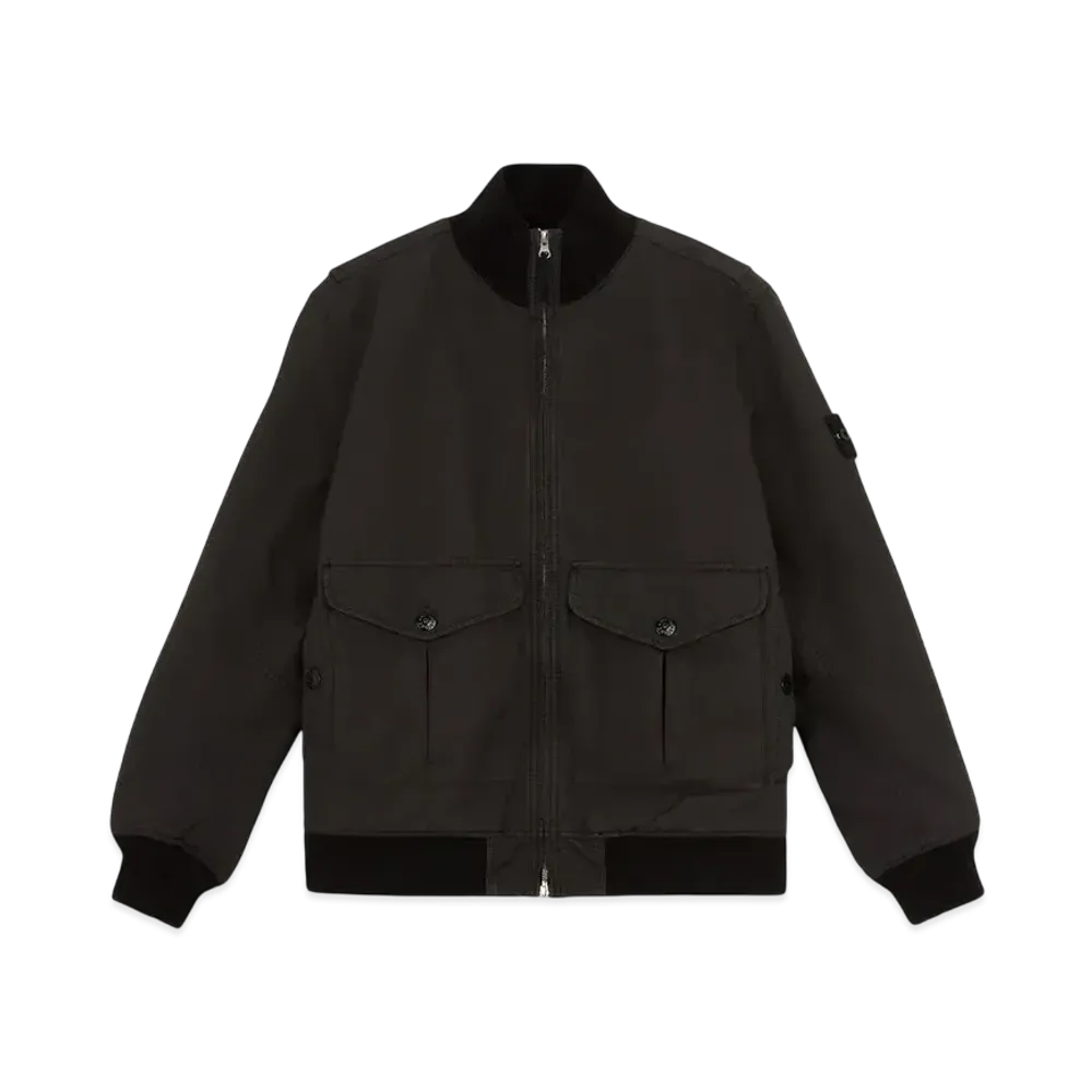 Stone Island David-TC Water Repellent Bomber Jacket "Leed Grey"