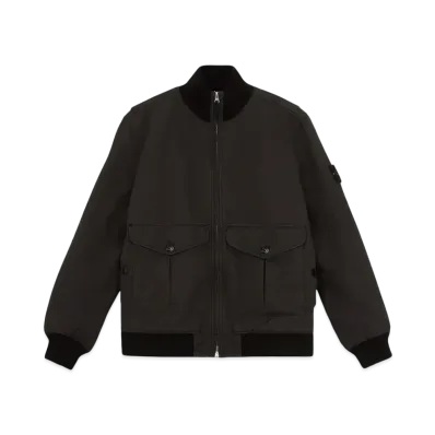 Stone Island David-TC Water Repellent Bomber Jacket "Leed Grey"