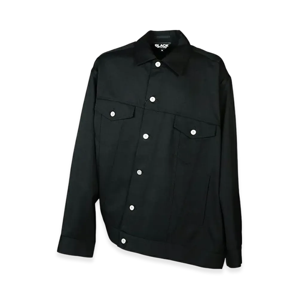 BLACK COMME des GARCONS Wool Gabardine Jacket "Black"