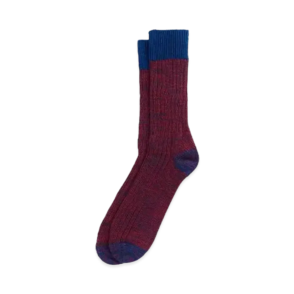 Barbour Bicolor Socks "Red"