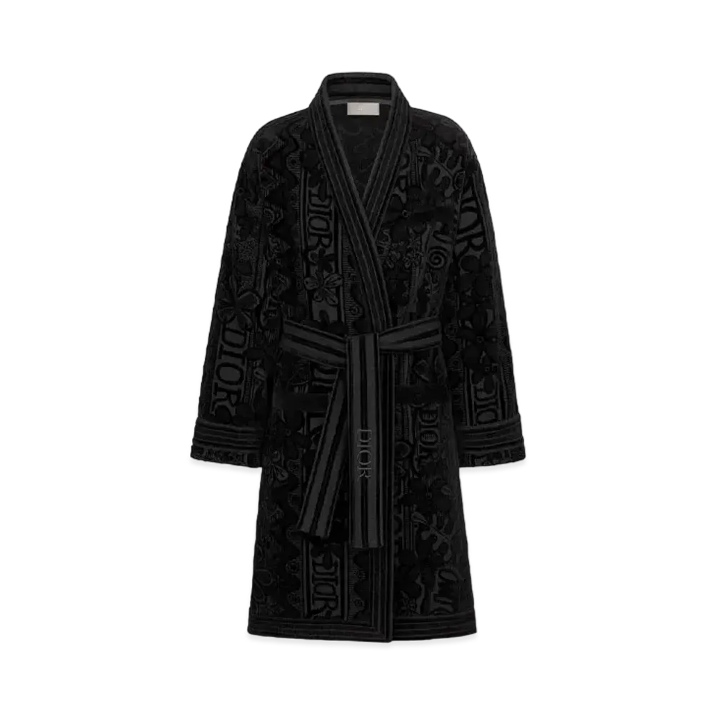 Dior x Shawn Stussy Bath Robe "Black"