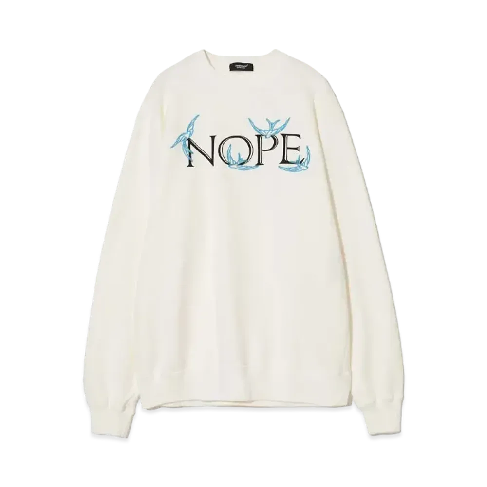 UNDERCOVER Cotton Sweat Pullover "White"