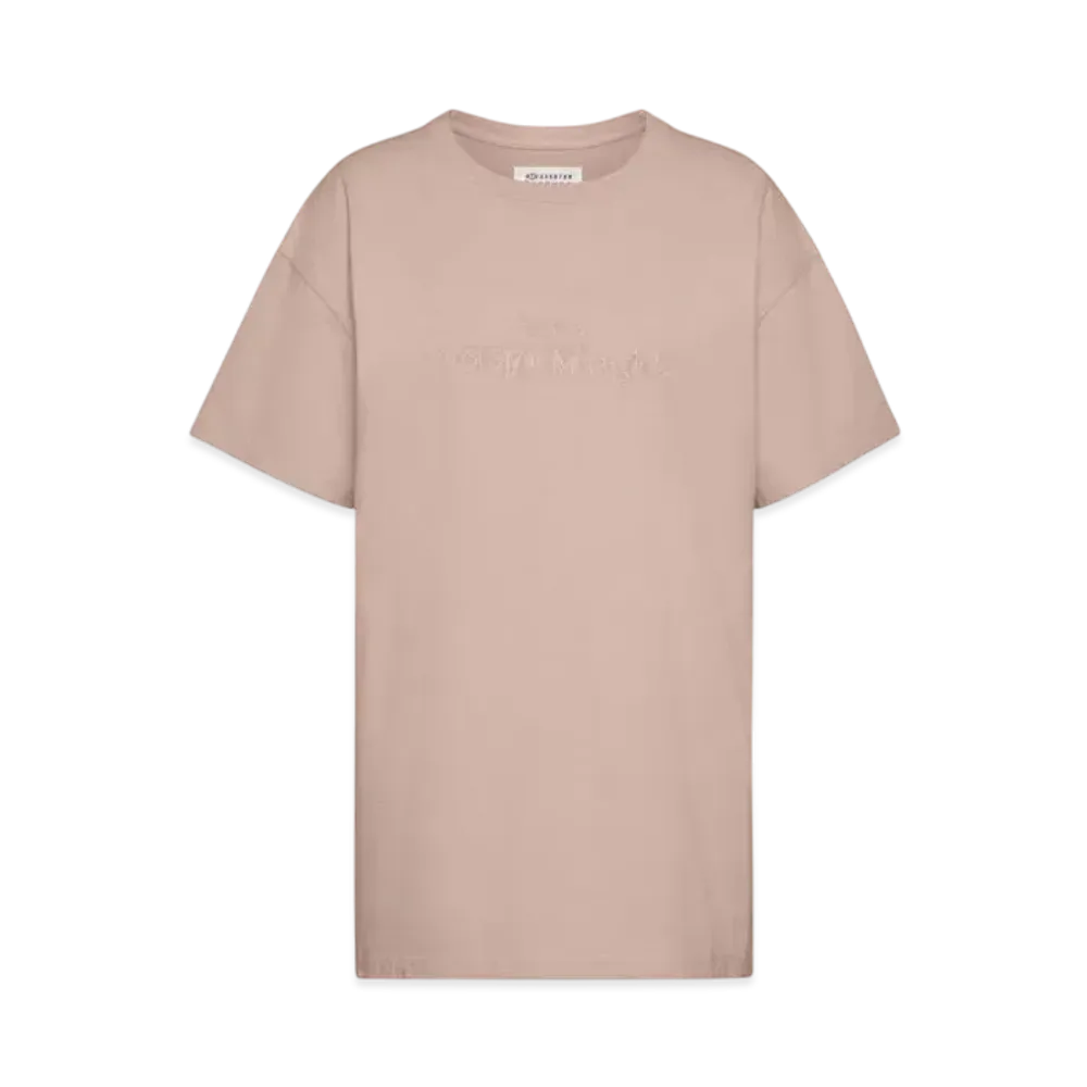 Maison Margiela Women's Embroidered Logo T-Shirt "Powder"
