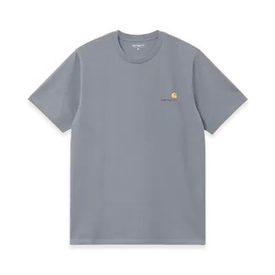 Carhartt WIP S/S American Script T-Shirt "Shady Blue"