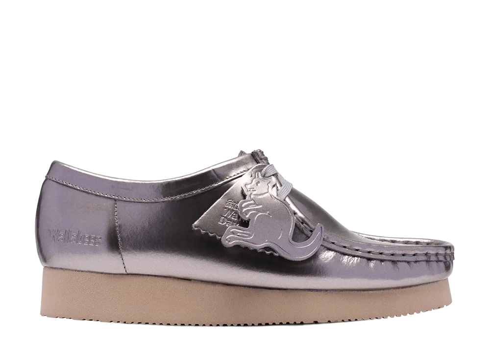 Clarks Women's Wallabee 2604 "Silver Patent"