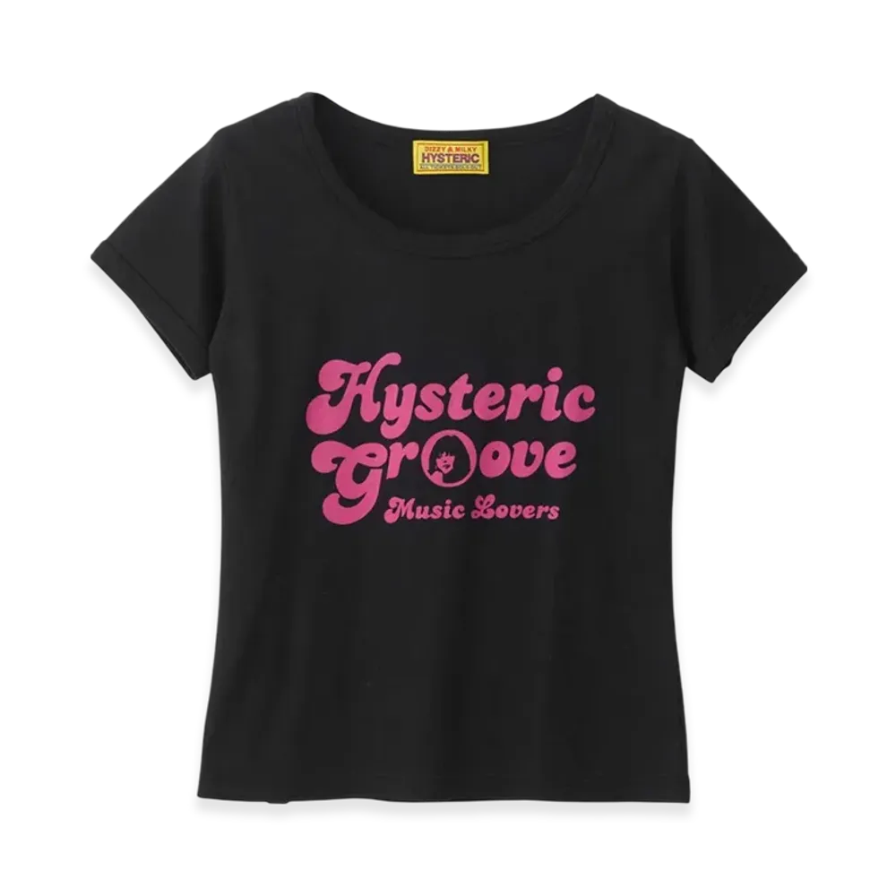 HYSTERIC GLAMOUR Music Lovers Chibi T-Shirt "Black"
