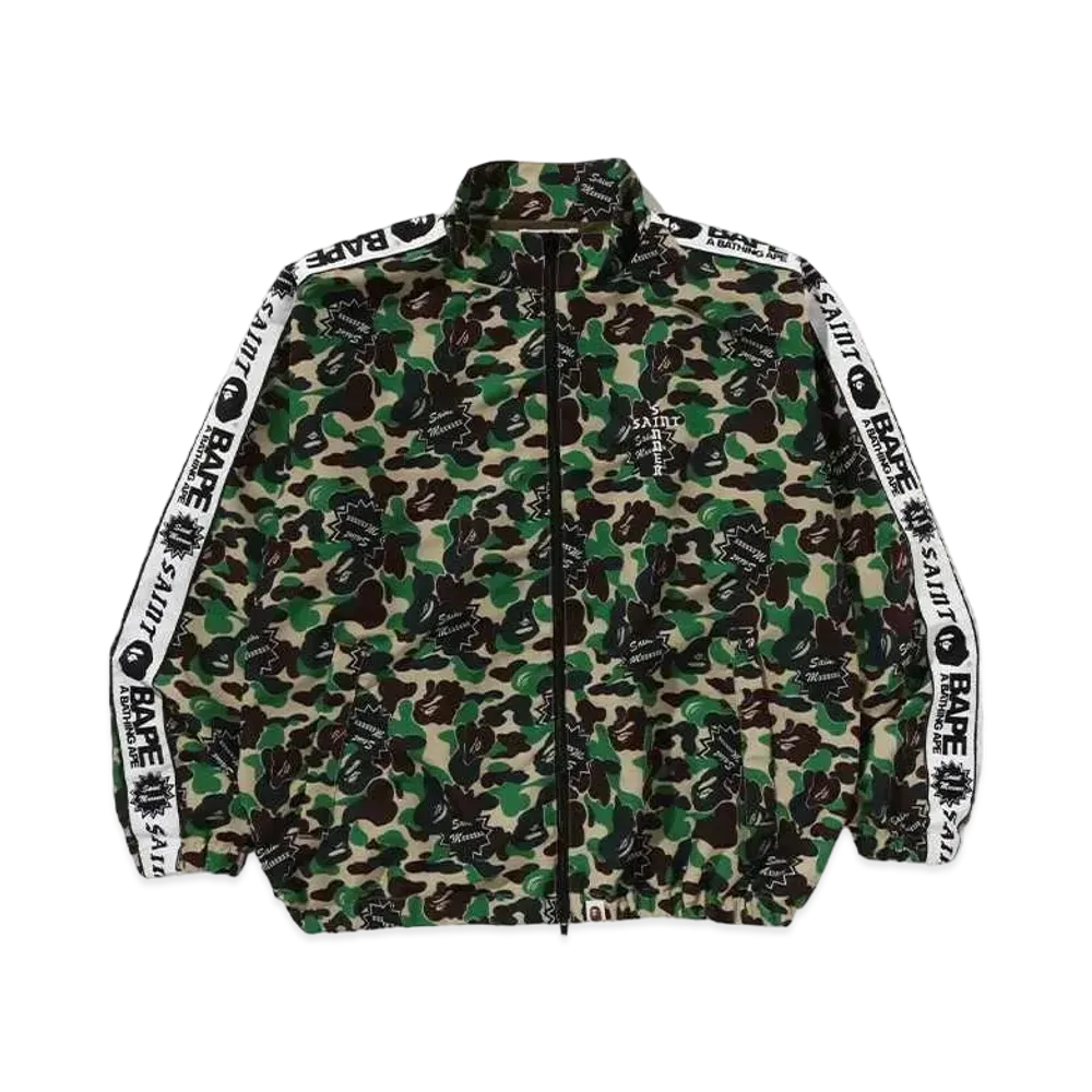 SAINT Mxxxxxx x A BATHING APE ABC Camo Track Jacket "Green"