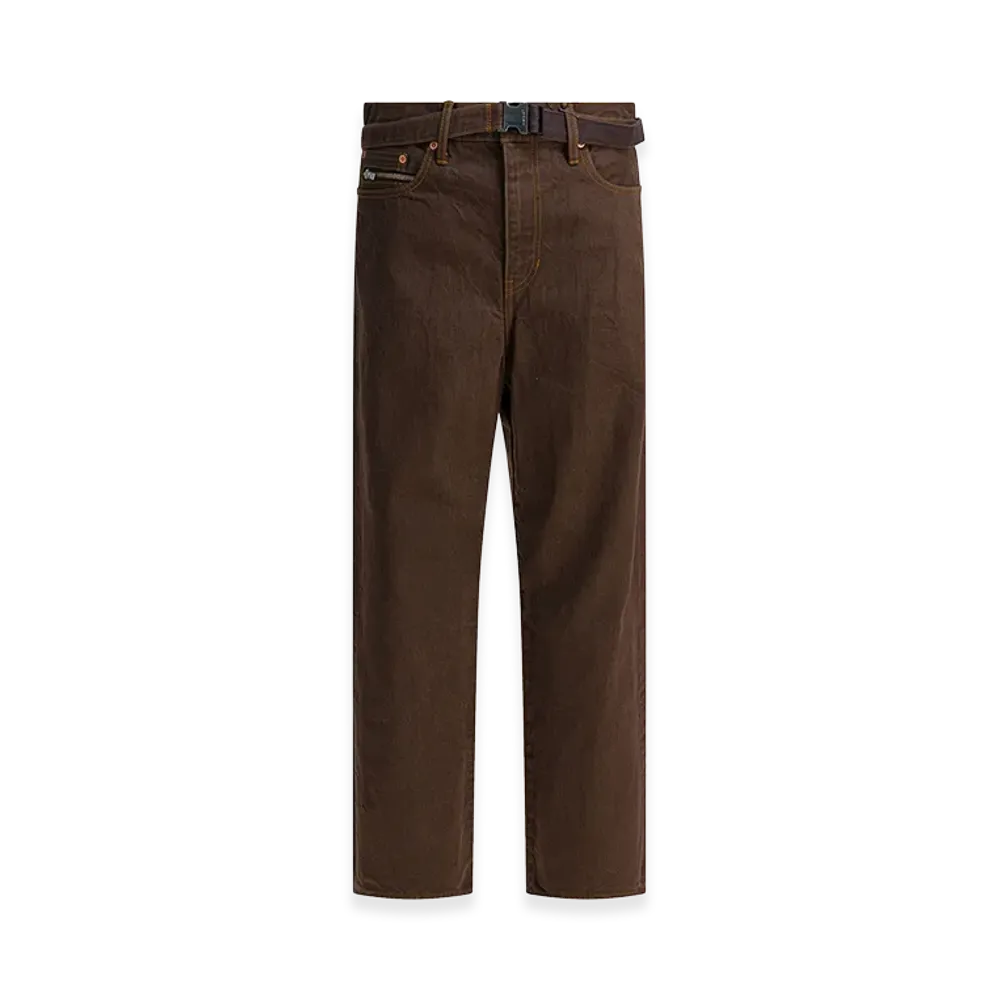 sacai Relaxed Fit Jeans "Brown"