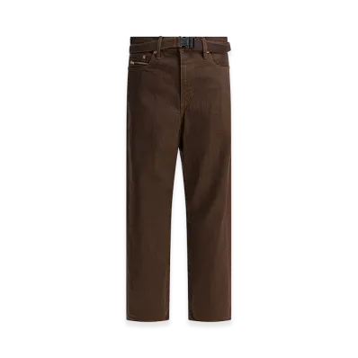 sacai Relaxed Fit Jeans "Brown"
