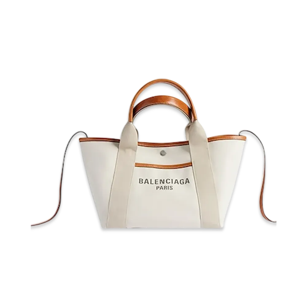 BALENCIAGA Biarritz Tote Bag Small "White"