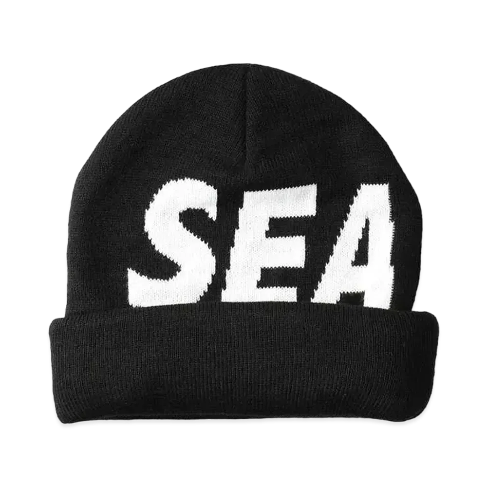 WIND AND SEA Sea Jacquard Beanie "Black" WDS-O-SIG-24-Q2-AC-01