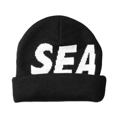 WIND AND SEA Sea Jacquard Beanie "Black" WDS-O-SIG-24-Q2-AC-01