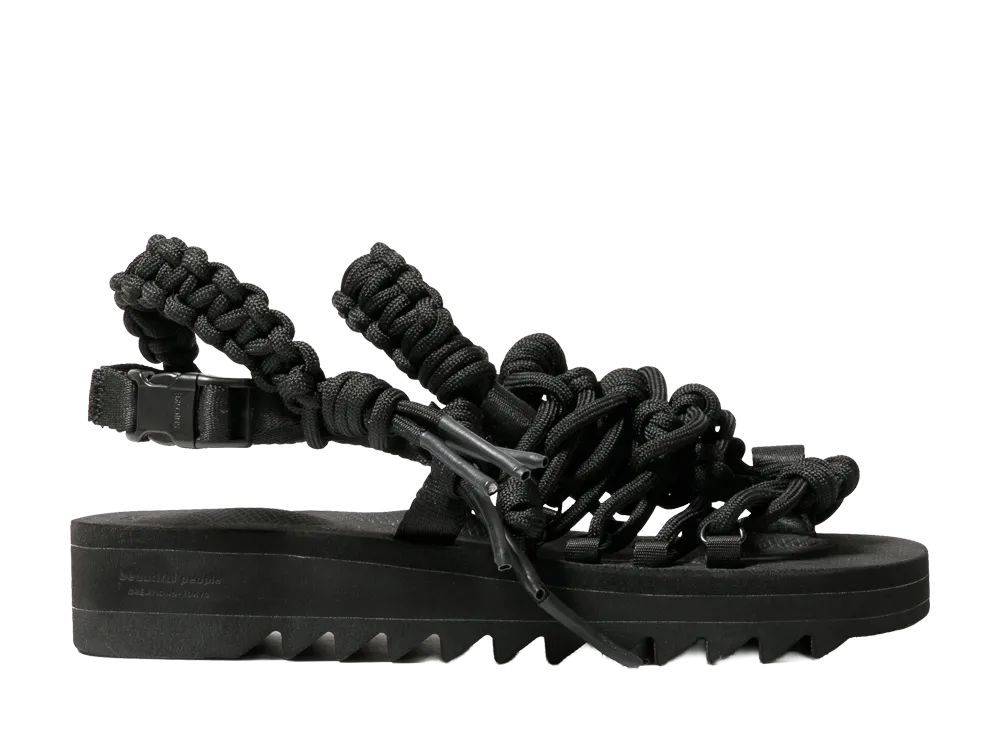 beautiful people x SUICOKE Over Engineering Sandals "Black"