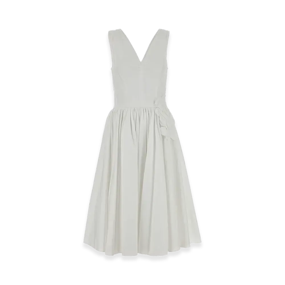 PRADA Wonen's Poplin Dress "White"