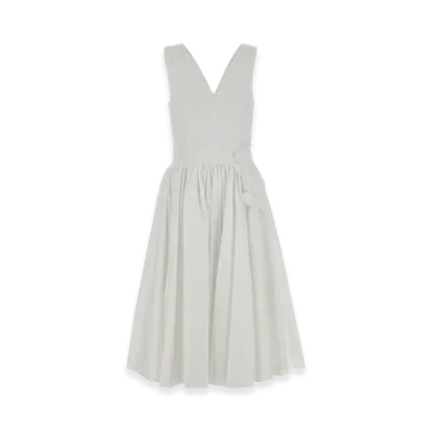 PRADA Wonen's Poplin Dress "White"