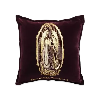 WACKO MARIA MARIA VELOUR CUSHION "Bordeaux"