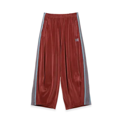NEEDLES H.D. Track Pant - C/PE Velour "Burgundy"
