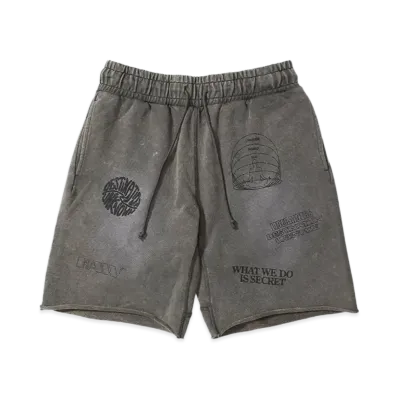 Liberaiders HANDWRITING PRINT SWEAT SHORTS "BLACK"