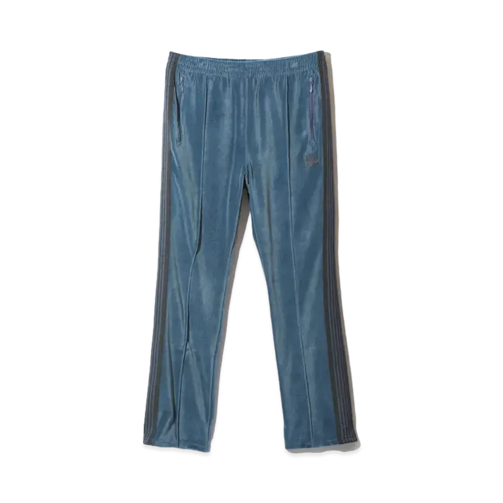 Needles Narrow Track Pant - C/PE Velour "Blue"