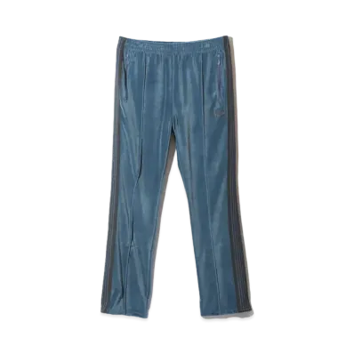 Needles Narrow Track Pant - C/PE Velour "Blue"