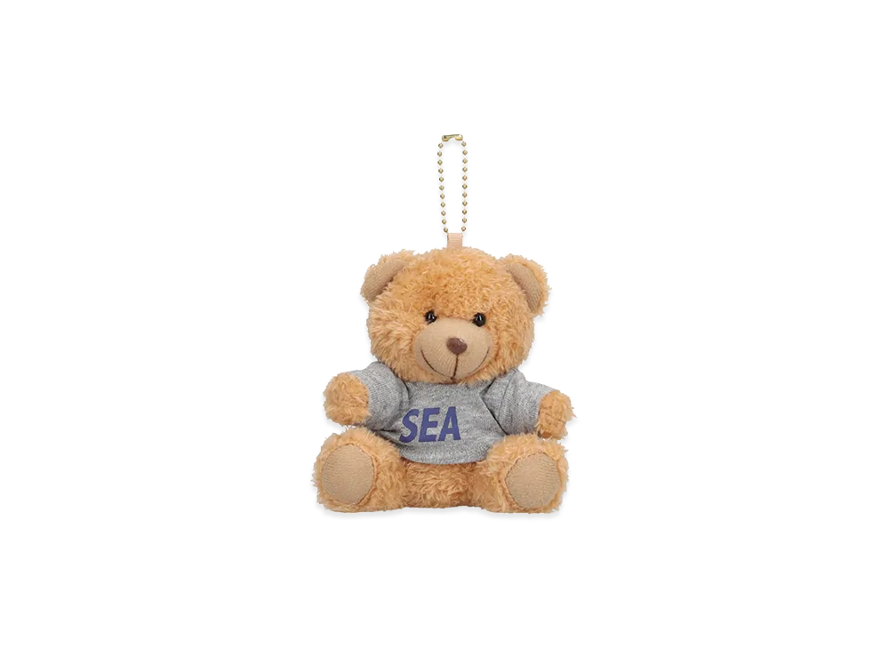 WIND AND SEA Teddy Bear Key Ring "Gray"
