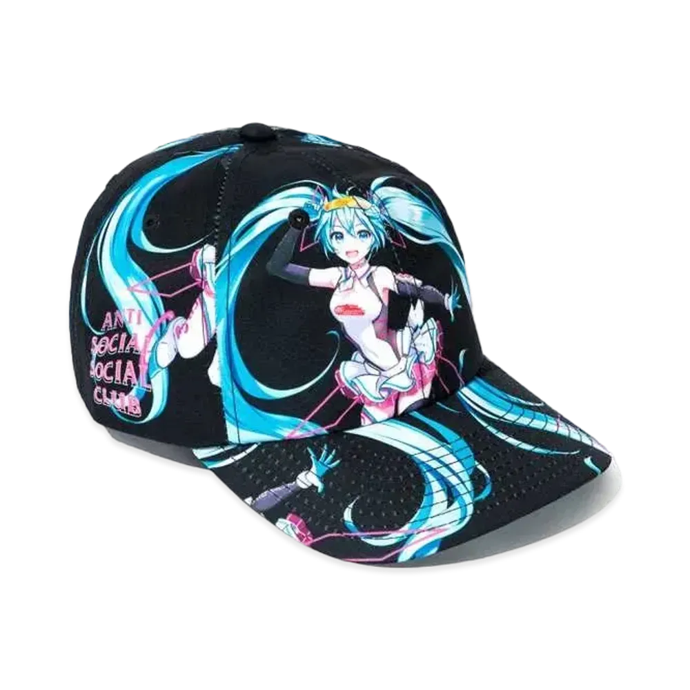 ANTI SOCIAL SOCIAL CLUB x GOOD SMILE RACING HATSUNE MIKU Cap "Black"
