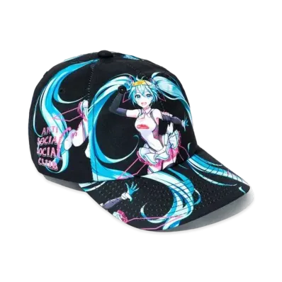 ANTI SOCIAL SOCIAL CLUB x GOOD SMILE RACING HATSUNE MIKU Cap "Black"