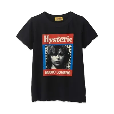 HYSTERIC GLAMOUR HG Music Magazine Tee "Black"