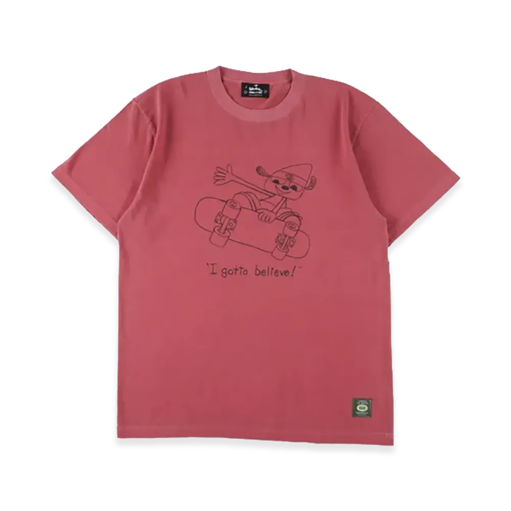 WIND AND SEA x Parappa The Rapper Parappa Pensil Art Tee "Red"