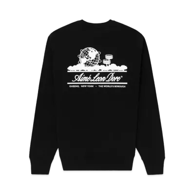 Aime Leon Dore Unisphere Crewneck Sweatshirt "Black"
