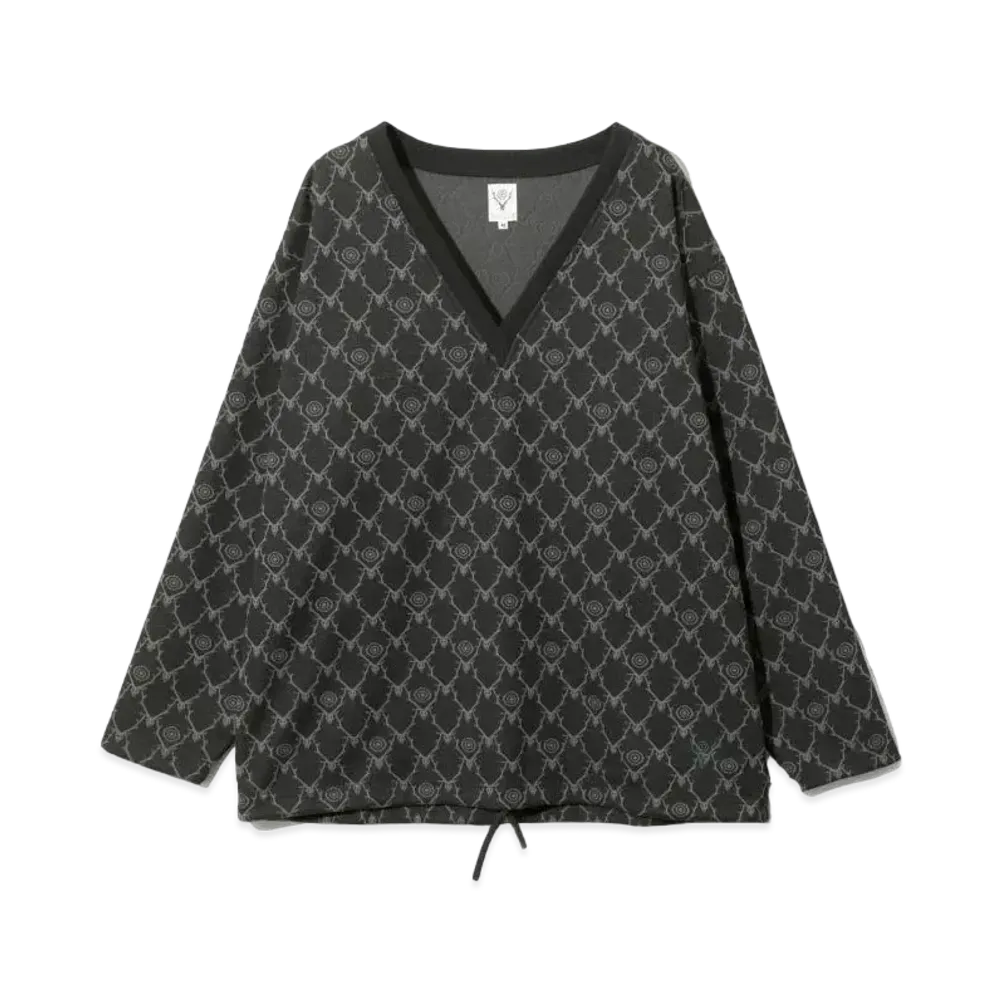 SOUTH2 WEST8 String V Neck Shirt "Black"