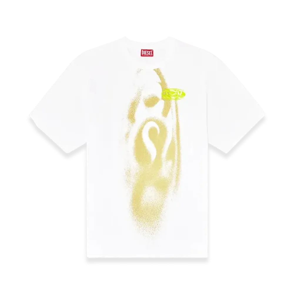 Diesel T-Boxt-T7 T-Shirt With Spray-Effect Print "White"