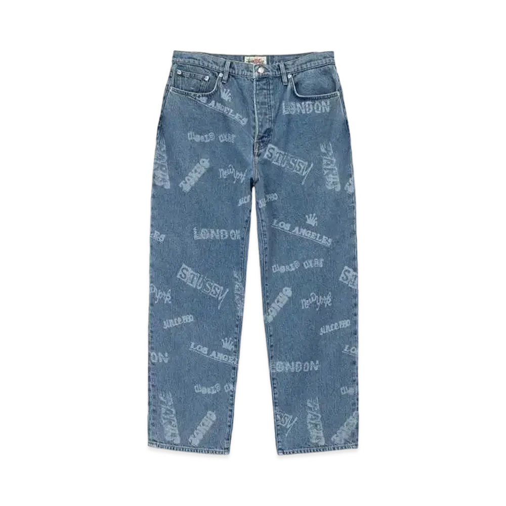 Stussy Worldwide Big Ol' Jeans "Stone Wash"