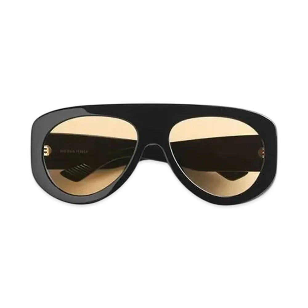 Bottega Veneta Osservatorio Aviator Sunglasses "Black/Orange"